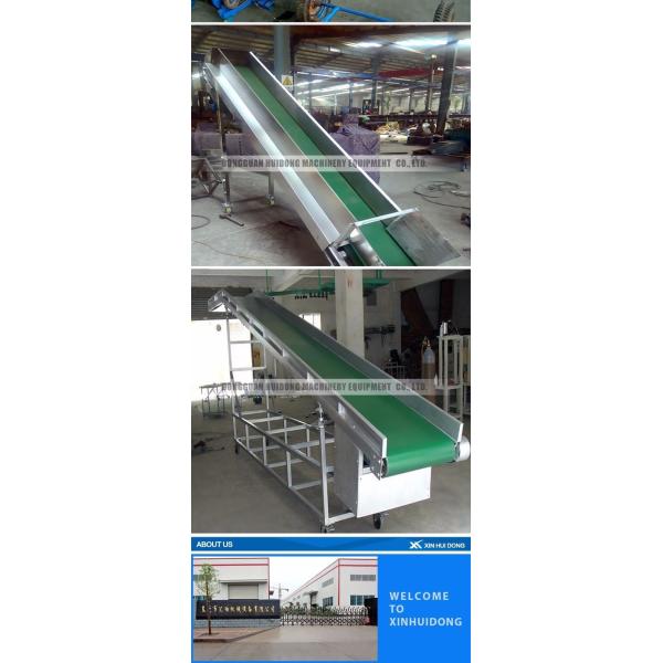 Flat Belt Shipping Roller Conveyor , Live Roller Conveyor For Climbing