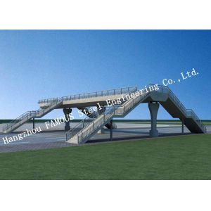 China Modern Structure Prefab Pedestrian Bridge Temporary Use European Standard on sale