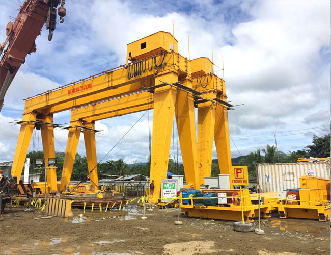 Container Lifting 50T Double Girder Mobile Gantry Crane