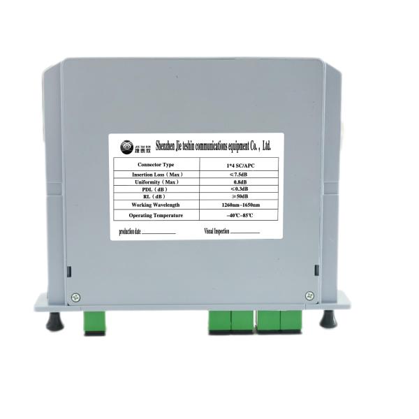 Single mode 0.9 2.0mm 1x4 SC APC PLC Fiber Splitter CATV LAN