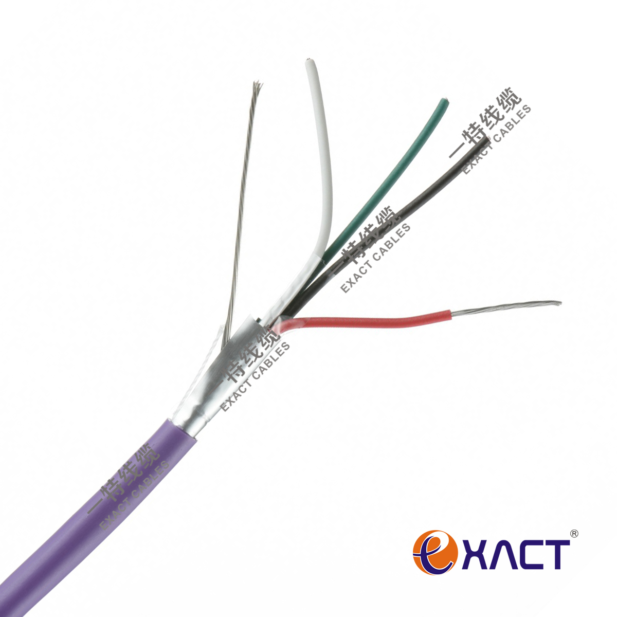 12x0.22mm2 Shielded Stranded LSF CPR Eca Control Cable for Public Address System