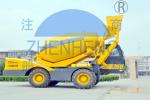 270 ° Discharge Angle Mobile Concrete Mixer Truck , Automatic Self Loading