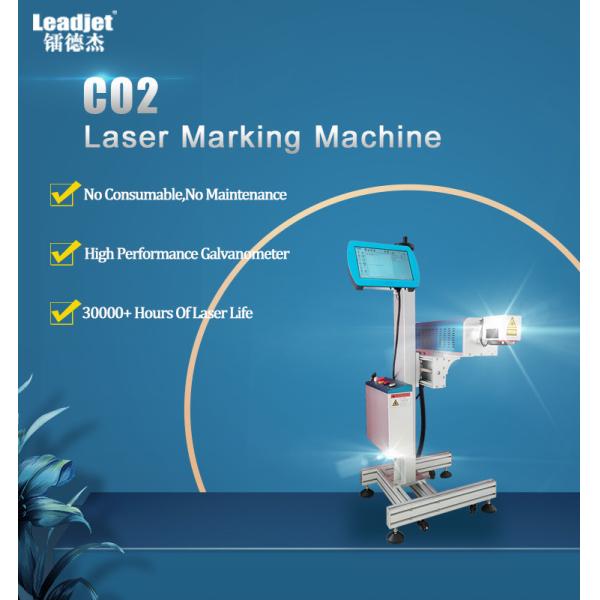 30W CO2 Laser Coding Machine Batch Expiry Date Coding Machine
