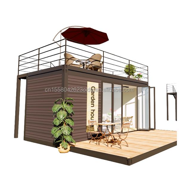 Modern Design 20 Foot Extendable Container House Flat Pack Steel Frame Modular Home Prefab Sandwich Panel Shipping