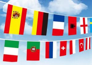 Buy cheap Digital Printing International Flag String High Resolution With Recycled Material product