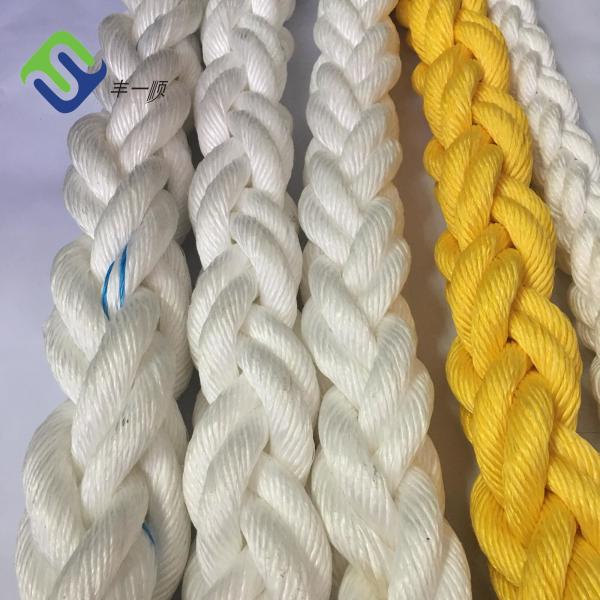 High Tensile 8 Strand Braided Floating Polypropylene Mooring Rope PP Marine Rope 28mm-96mm With Multi Colors
