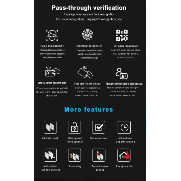 Turnstile Gate Manufacturer Swing Gate Turnstile Wheelchair Entrance Control 5
