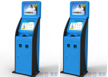 Cash Acceptor / Coin Acceptor Ticket Vending Machine / Kiosk Blue Color