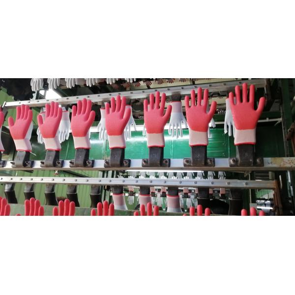 Blue Polyester Liner Latex Palm Coated Winter Work Gloves