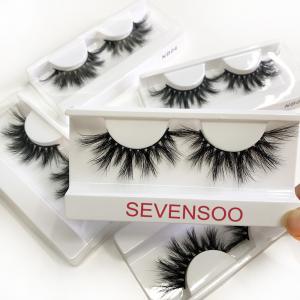 Buy cheap Soft Handmade False Eyelashes , 25mm 3d Mink Fur Eyelashes Vendors product