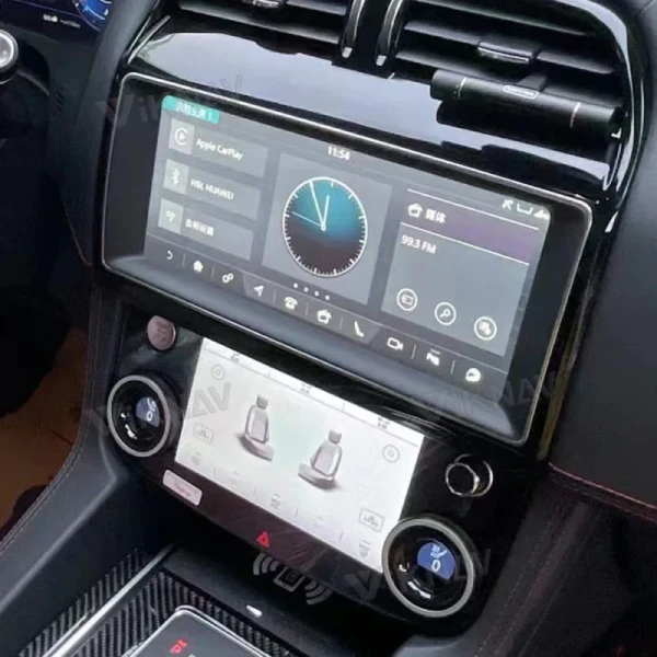 AC Panel for Jaguar XE XF (2015-2020) 10inch LCD Climate Control Screen with Conditioning Temperature Control Knobs