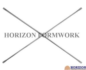 Buy cheap Galvanized H Frame Scaffolding System Tubular Cross Brace Galvanized Surface product