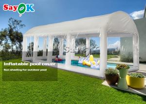 China Party Pool Air Tent Custom Airtight PVC Inflatable Swimming Pool Cover Tent on sale