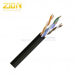 Buy cheap RoHS Complied PE Jacket UTP CAT5E Solid Bare Copper Outdoor Bulk Ethernet Cable product