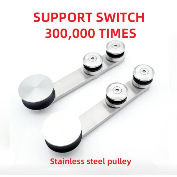 60kg Load Bearing Glass Sliding Shower Door Fitting for 8-10mm Glass PSS/SSS Hardware