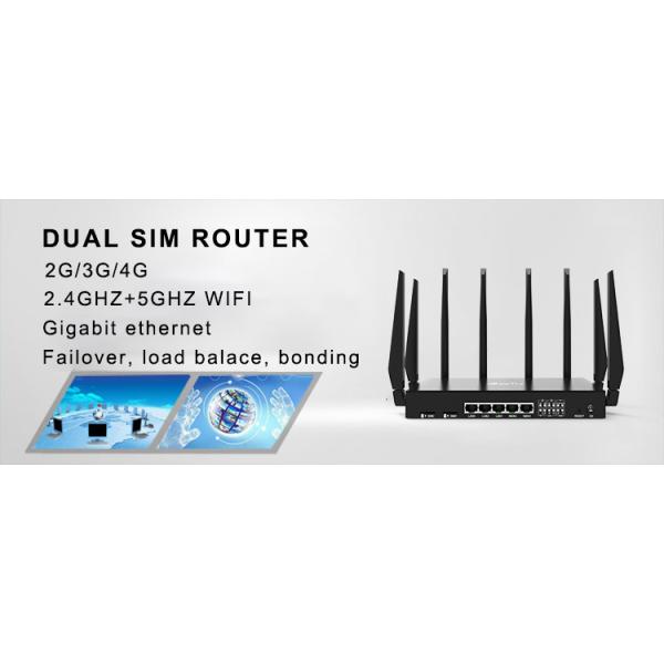 Gigabit Ethernet Carrier Aggregation 4G Multi Sim Card Bonding Router Wireless WIFI