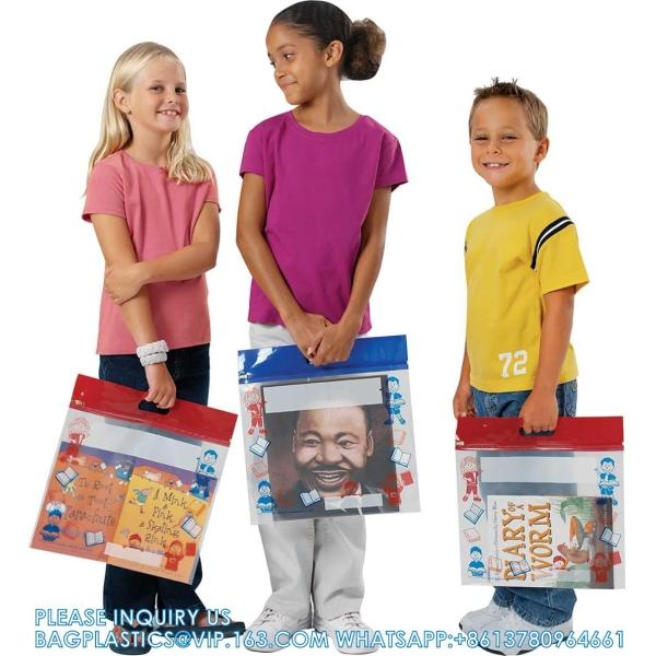 Press And Seal Storage Bags, metal sliderbag, metal zipbags Extra Large Thick Plastic, Classroom Book Bags For Kids