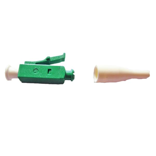 Green Housing Lc Apc Fiber Connector 0.9mm SM 50dB Return Loss
