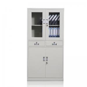 Buy cheap Metal Office Furniture Cabinet Steel Filing Storage Glass Door Cabinet product