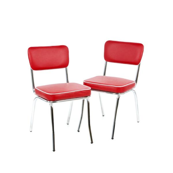 Leather Upholstered Steel Frame Dining Chair 12KGS 890mm 430mm
