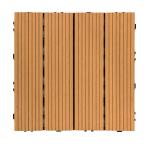 Residential hardwood Interlocking Patio Tiles Rotproof Wood Floor Tiles