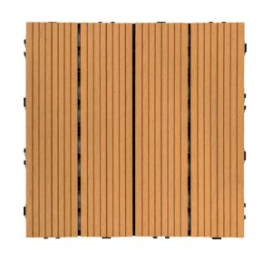 Residential Outdoor Wood Deck Tiles Multi Functional lightweight