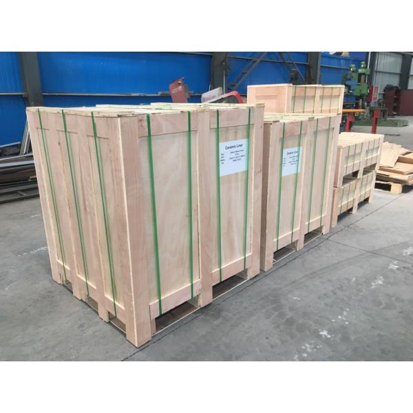 Impact Resistant Ceramic Wear Tiles Cylinder Hexagonal Ceramic Rubber Composite Liner