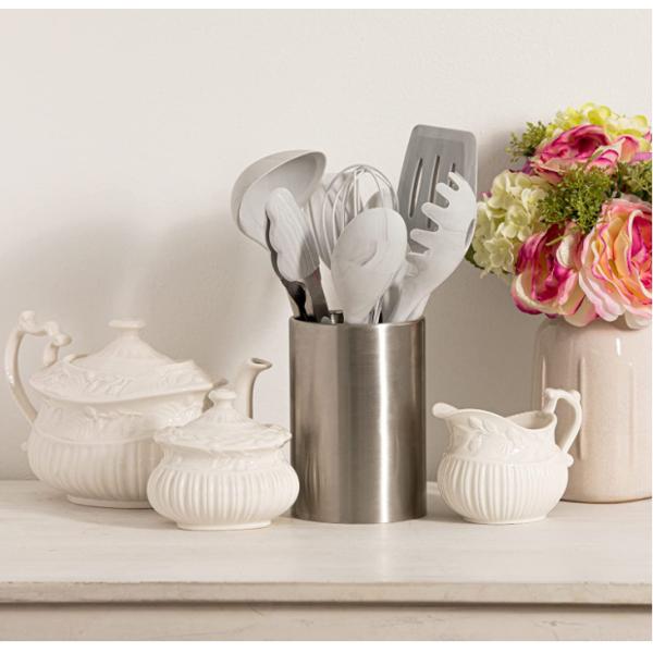 Multipurpose 8 Piece Kitchen Utensil Set , Antiodor Silicone Utensils Kitchen Set