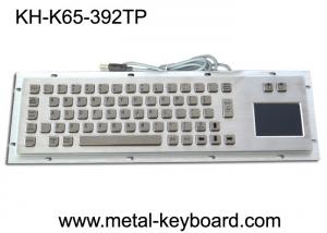 Buy cheap USB Port Industrial Metallic dust proof Panel Mount Keyboard with Touchpad product