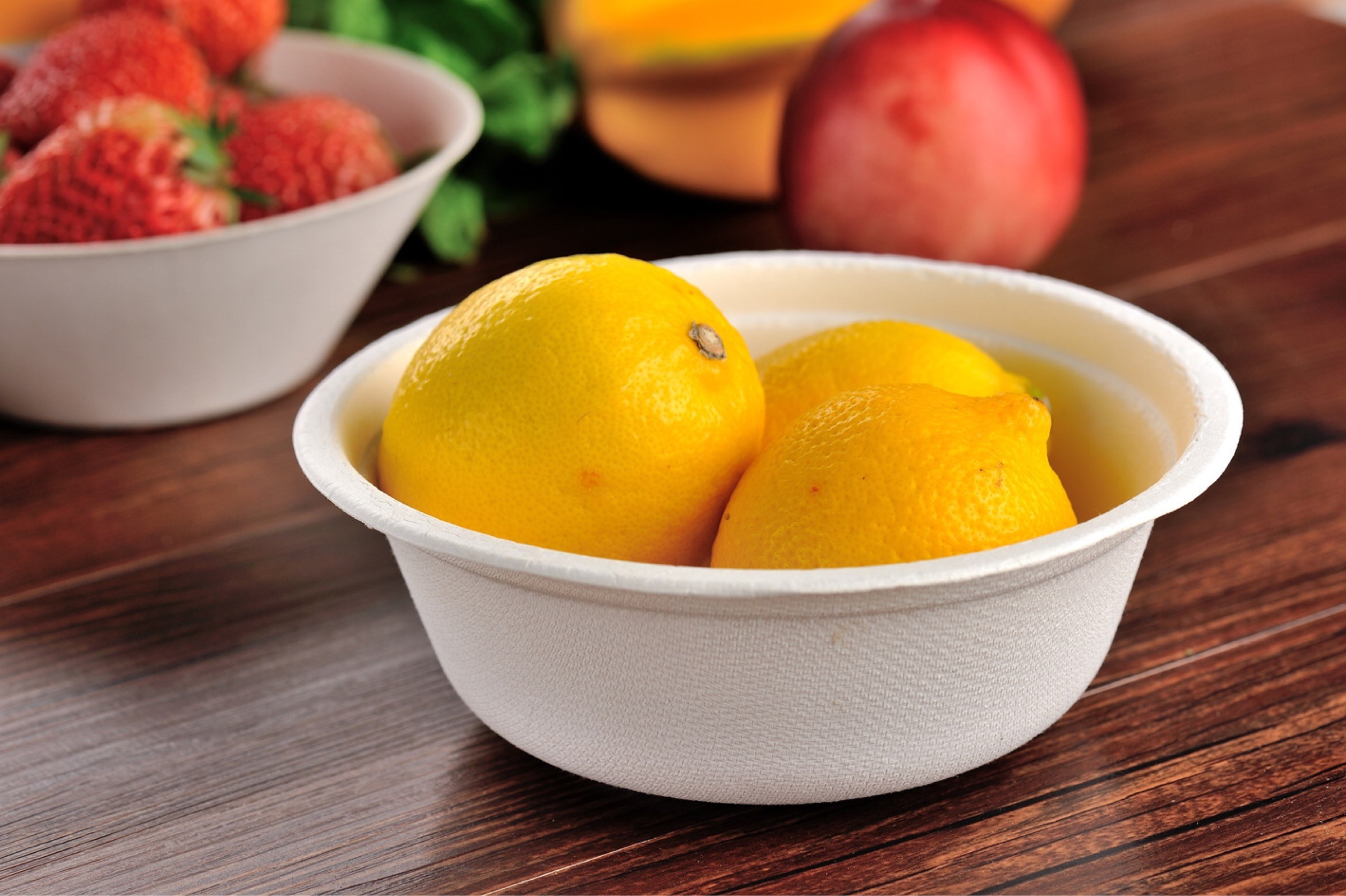 Buy cheap Round Compostable Bagasse Bowls Biodegradable Disposable Sugarcane product