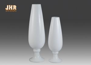 Buy cheap Wine Cup Shape Fiberglass Planters Floor Vases Wedding Decor Glossy White product