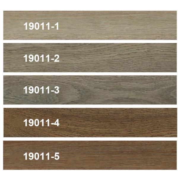 GKBM FT-W19011 Eco-friendly Click Waterproof Fireproof Thin Brown Oak Grain Stone Composite Vinyl SPC Flooring