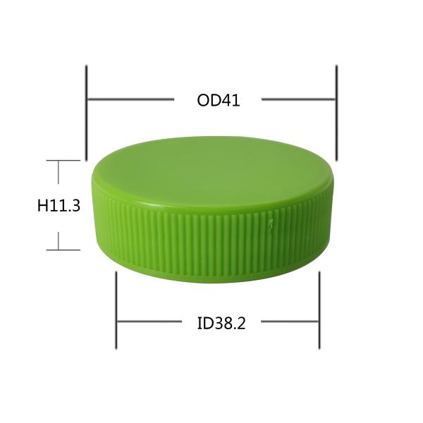 Matte Surface 38mm Plastic Screw Cap With Wide Mouth Bottle