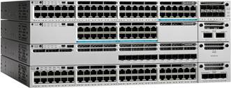 WS-C3850-24U-L Managed Network Switch For Converged Wired / Wireless Access
