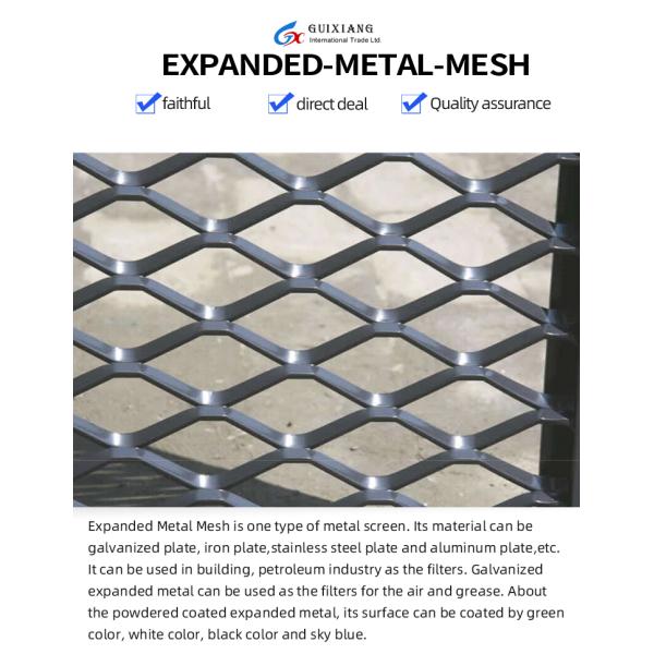 Manufacturers direct diamond steel plate mesh mechanical anti decoration ceiling muffler ventilation net galvanized stainless st