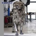Buy cheap Outdoor Decor Forged Metal Sculpture WONDERS Lion Metal Sculpture product