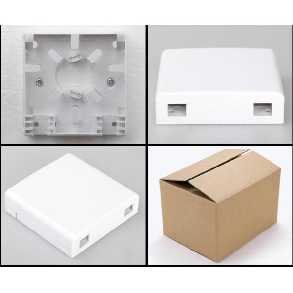 Wall Mounted 86*86mm Mini 2 Core FTTH Fiber Optic Termination Box