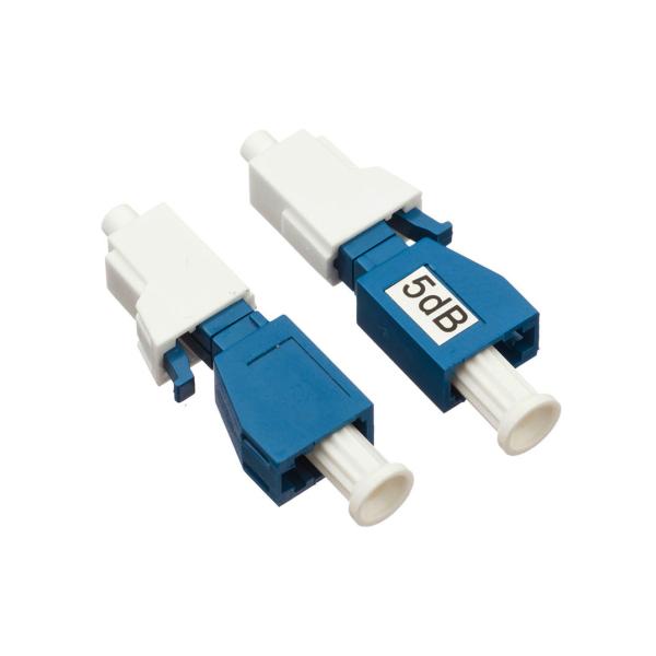 Male To Female Lc Attenuator Fixed 5dB Blue LC UPC Single Mode
