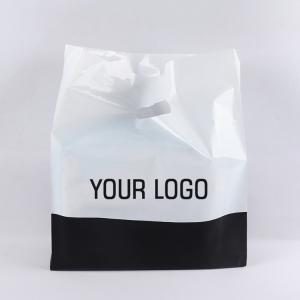 Polythene Loop Handle Plastic Bags Biodegradable For Garment