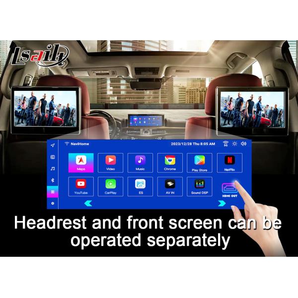 Lsailt Wireless CarPlay Android Video Interface for Lexus CT CT200H 2014-2017 Support Download APPs, NetFlix, YouTube