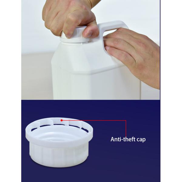500ML Round Bottle With Tamper Evident Lid And Fluorinated Material For Screen Printing