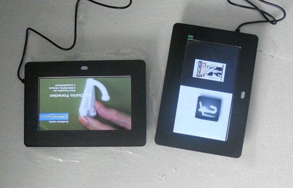 12 Inch TFT LED LCD display / digital advertising screen with SD USB media player function