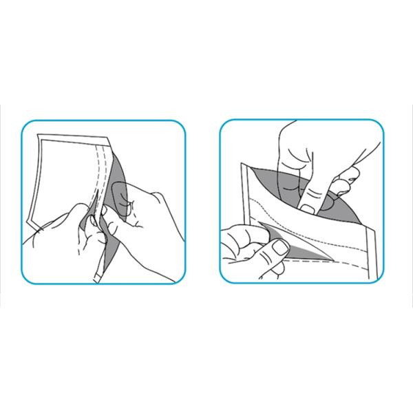 Child-Proof Pouch With Minimalist Print Push-Twist Lock ISO 8316 Compliant Custom Artwork