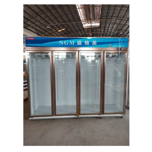 2460L Upright Display Refrigerator automatic defrosting 4 Glass Door Refrigerato