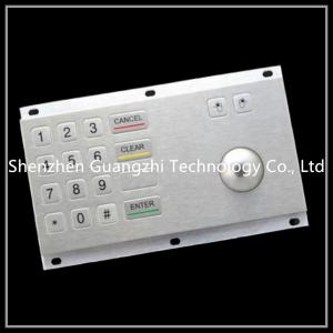 Buy cheap Stainless Steel Industrial Keyboard With Trackball For Atm / Kiosk product