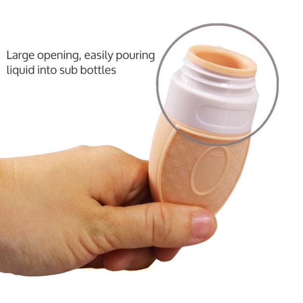 Leak Proof Lid Design Silicone Travel Containers For Lotion Soap Or DIY Cosmetic