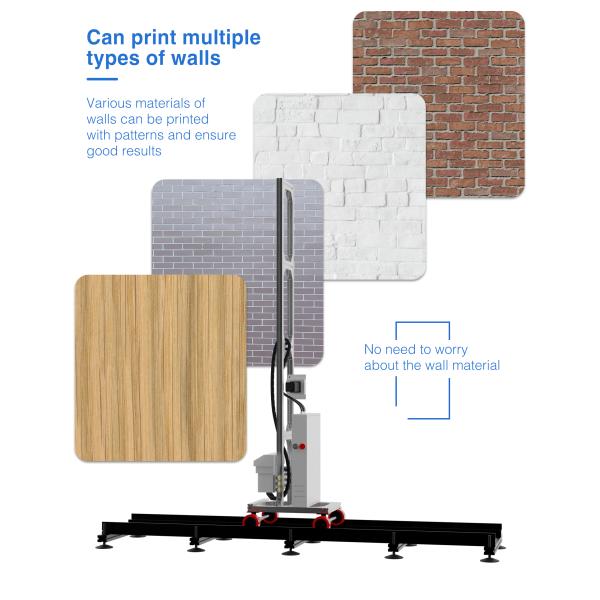 Automatic 3D Wall Printer UV Ink Decorative Wall Machine for Floor Wall Digital Printhead for Wallpaper Printing