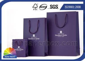 Buy cheap Large / Medium / Small Printed Paper Bags With Handles , Reusable Shopping Bag product