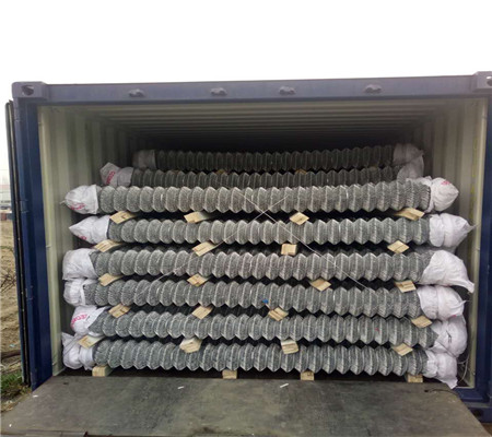 75x75 mm Wire Security Fence Panels / PVC Chain Link Fence galvanized