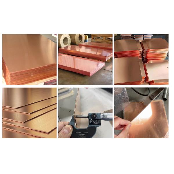 Polished Copper Sheet Metal 4mm 5mm 1mm Thick